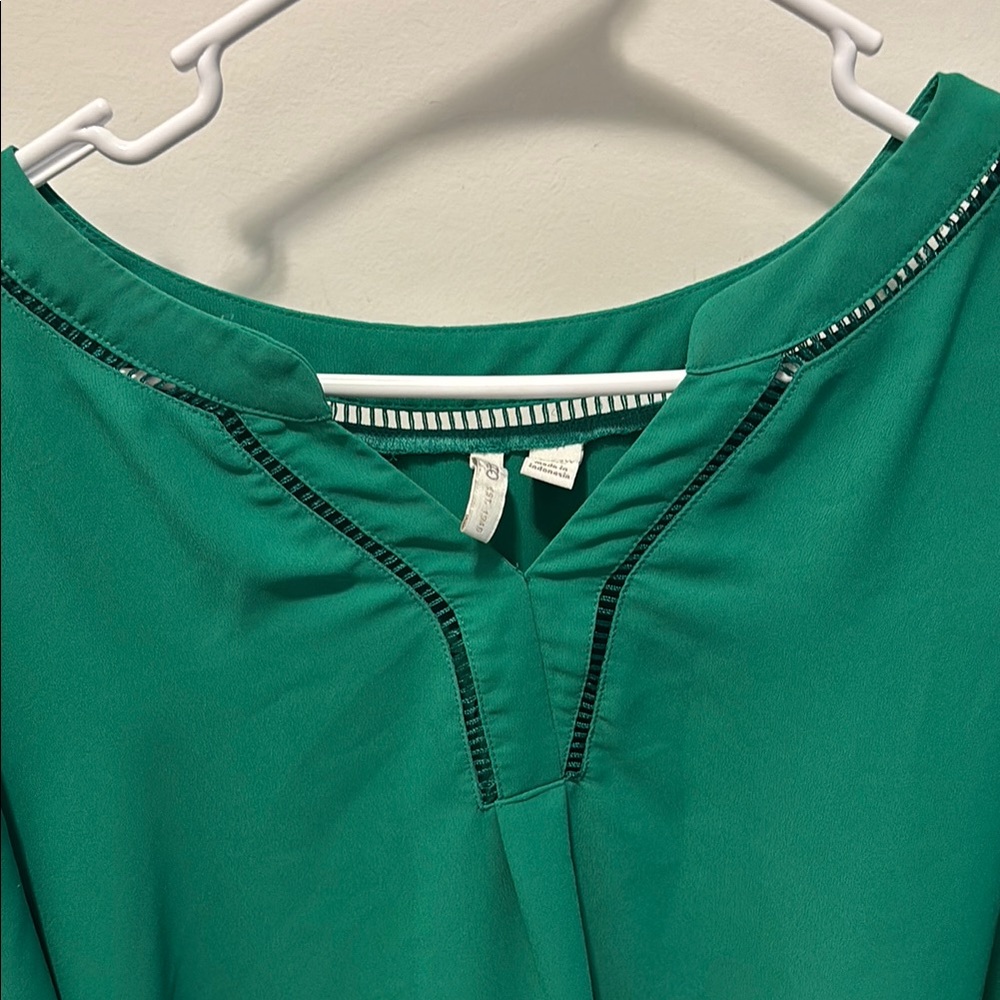 Cato 22/24 Green Women's Dress Top - Picture 6 of 6